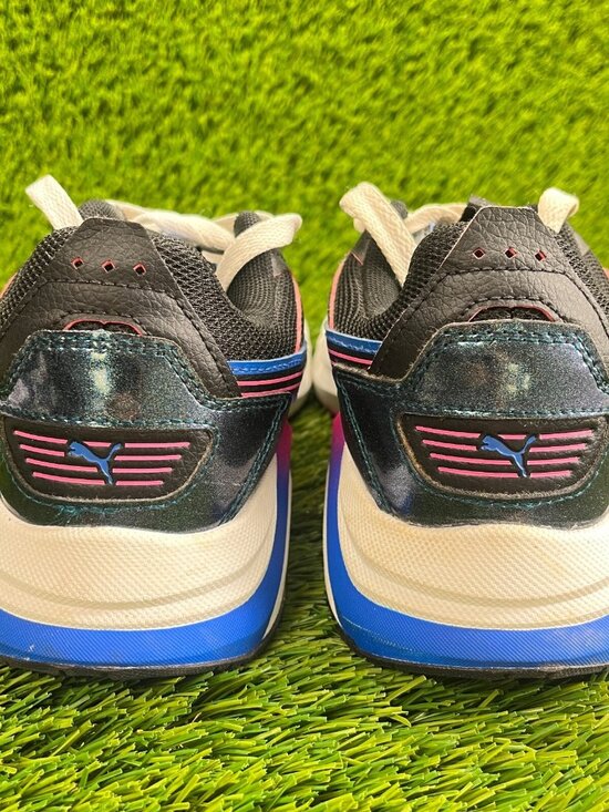 Puma RS Pulsoid Cosmic Boys Size 6Y Black Pink Blue Casual Shoes Sneakers - Picture 6 of 10